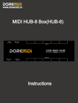 DoreMidi MIDI HUB-8 Box User manual