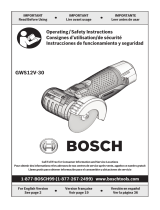 Bosch GWS12V-30 User manual
