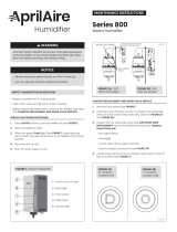 Aprilaire 800 Series User manual
