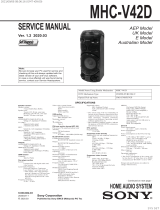 Sony MHC-V42D User manual