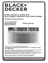 BLACK DECKER BWAC08WT User manual