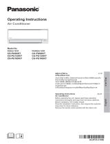 Panasonic CS-PU9XKT User manual
