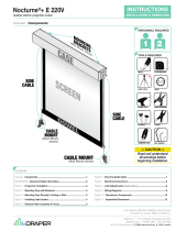 Draper E 220V Outdoor Electric Projection Screen User manual