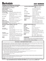 Barksdale 420 Series User manual