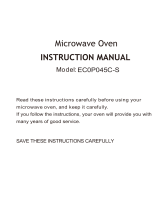 Toshiba EC0P042GP-S Microwave Oven User manual