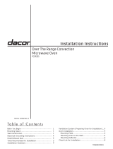 Dacor PCOR30S User manual