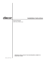 Dacor DHI361 User manual