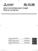 Mitsubishi Electric PKA-A·LA Series Split System Heat Pump User manual