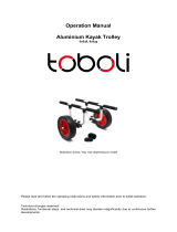 toboli62638/62639 Aluminium Kayak Trolley
