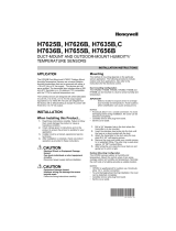 Honeywell H7625B User manual