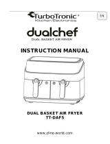 Turbotronic TT-DAF5 Dual Basket Air Fryer User manual