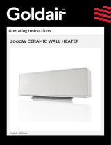 Goldair GCW300 2000W CERAMIC WALL HEATER User manual