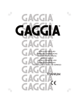 Gaggia Titanium User manual