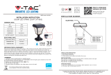 V TAC V-TAC VT-983 Solar LED Stand Light User manual