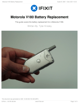 iFixit Motorola V180 Battery Replacement User manual