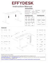 EFFYDESK Height-Adjustable Electric Standing Desk User manual