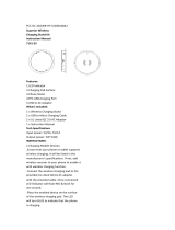 Huizhou Hui Yang Intelligent Technology 7141-35 Superior Wireless Charging Stand Kit User manual