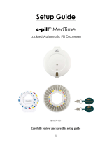 E-Pill 991019 Medtime Locked Automatic Pill Dispenser User manual