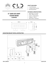 CLD MPD6 6 Inches Slim Led Light Flood Beam User manual