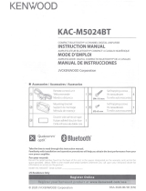Kenwood KAC-M5024BT User manual