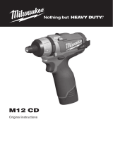 Milwaukee M12 CD User manual