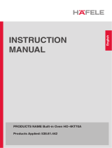 Hafele HO-4KT70A User manual