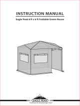 EAGLE PEAK 8 ft x 6 ft Foldable Green House User manual