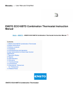 ensto ECO16BTD Combination Thermostat User manual