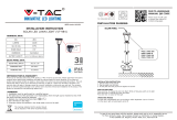 V TAC V-TAC VT-984 Solar LED Lawn Light User manual
