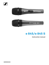Sennheiser e 845/e 845 S Evolution Dynamic Microphone User manual
