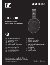 Sennheiser HD 600 High-Definition Open-Back Headphone User manual