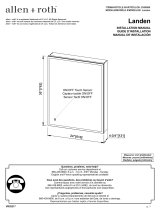 Lowe s 2550860 Landen allen + roth 24-in x 30-in Lighted LED Surface User manual