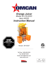 Omcan JE-CN-0020 User manual