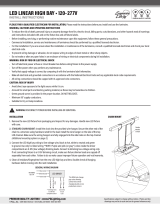 PQL -55537 120- 277V LED Linear High Bay User manual