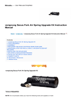 vorsprung Secus Fork Air Spring Upgrade Kit User manual