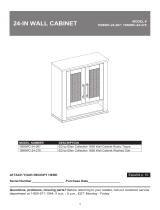 VALEROSA 1658WC-24-267 24-in W x 28-in H x 10-in D Rustic Taupe Oak Bathroom Wall Cabinet User manual