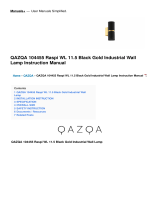 Qazqa104455 Raspi WL 11.5 Black Gold Industrial Wall Lamp