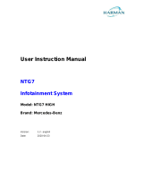 Harman NTG7 User manual