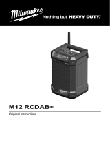 Milwaukee M12 RCDAB+ Cordless radio charger DAB+ 12 V User manual