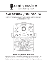 Singing Machine SML385UBK Bluetooth Karaoke System User manual