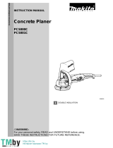 Makita PC5000C, PC5001C Concrete Planer User manual