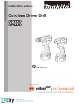 Makita DF332D User manual