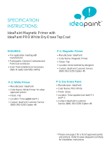 ideapaint Dry Erase Magnetic Primer User manual