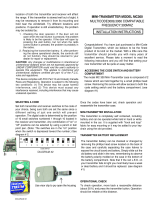 Supersonic Gate Door Automation Mini-Code Digital Transmitter User manual