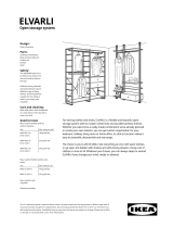 IKEA ELVARLI Open Storage System User manual