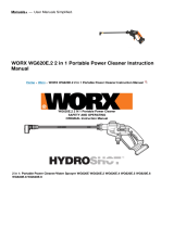 Worx WG620E.2 2 in 1 Portable Power Cleaner User manual