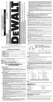 DeWalt D25133, D25262 Heavy Duty SDS Plus Rotary Hammers User manual