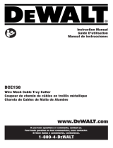 DeWalt DCE158 User manual