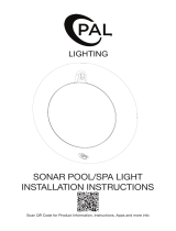 PAL Lighting Sonar Pool/SPA Light User manual