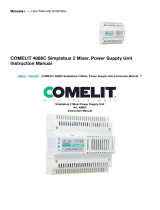 Comelit 4888C Simplebus 2 Mixer, Power Supply Unit User manual